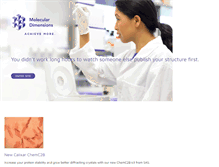 Tablet Screenshot of moleculardimensions.com